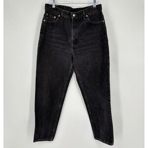 Vintage Levi's 512 Jeans Sz 14 Reg Fits 30 Black Tapered Leg Mom‎ Jeans 90s 00s